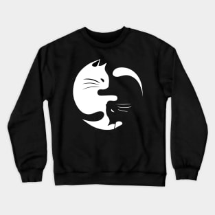 Cat Yin and Yang Crewneck Sweatshirt